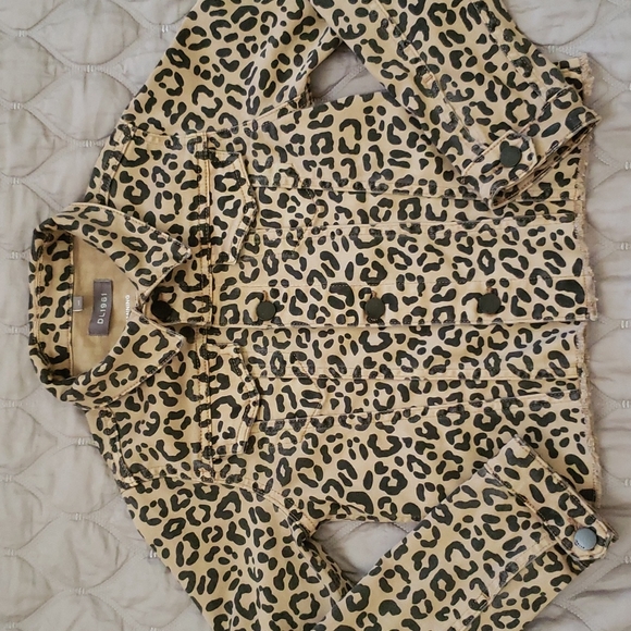 DL1961 LEOPARD PATTERN JEANS GIRLS JACKET - Picture 3 of 9